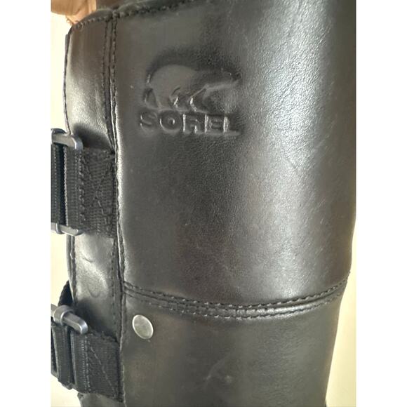 Sorel Women's Slimpack Riding Tall II Waterproof Boots in Black, Size 6.5 - Picture 2 of 7